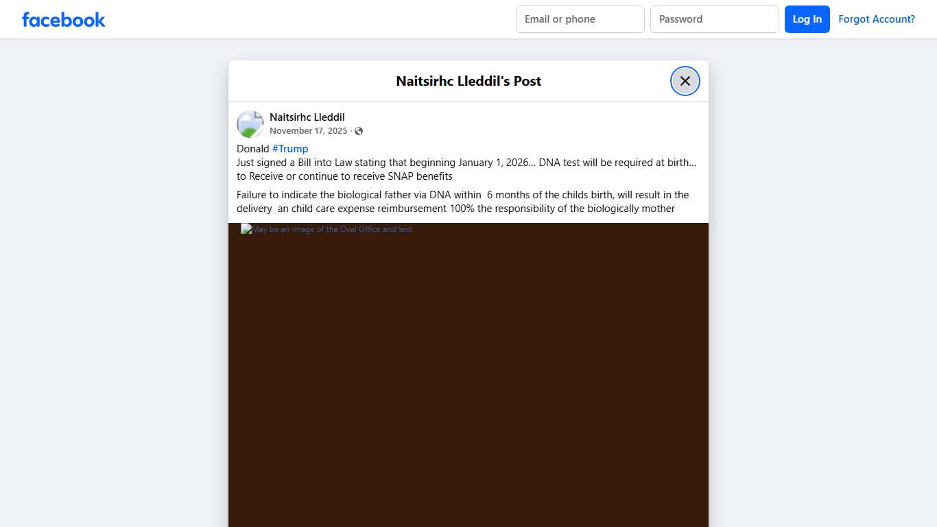 Donald #Trump Just signed a Bill into... - Naitsirhc Lleddil Facebook