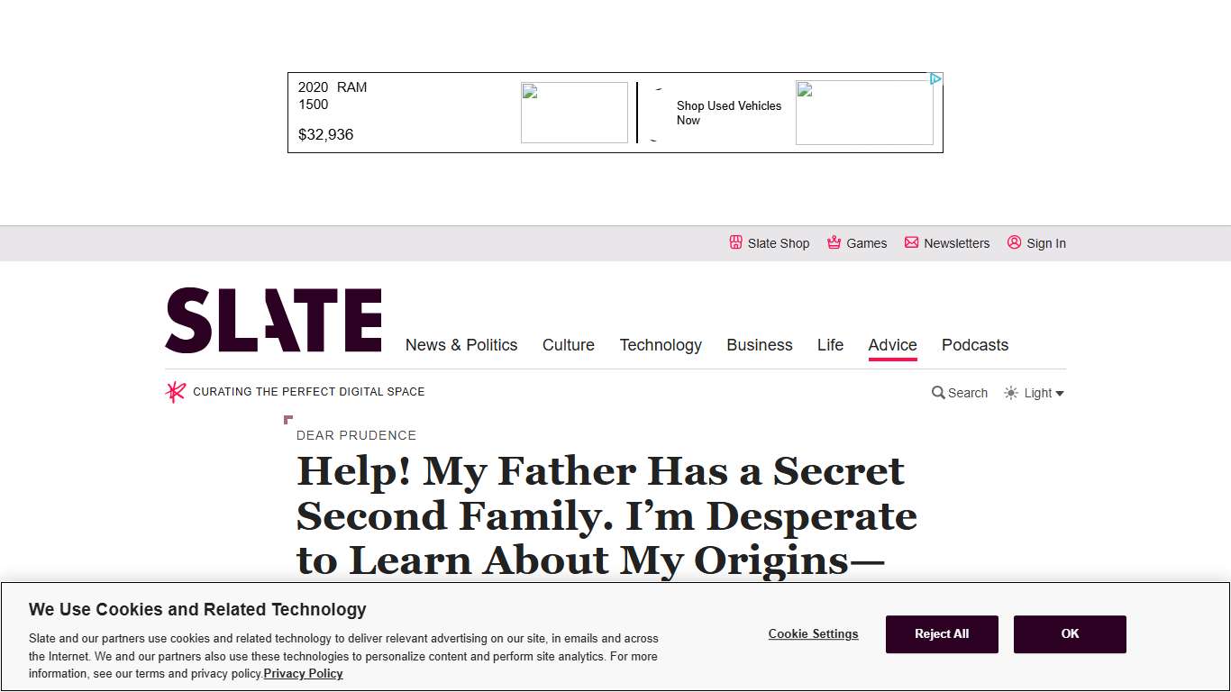 Family advice: I just learned my father has a secret second family. I need answers.